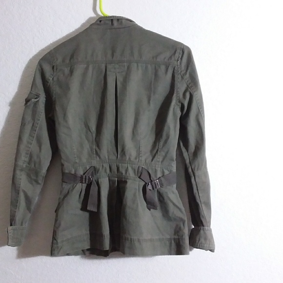 See Thru Soul XS 100%cotton dusty olive jacket - Picture 4 of 4